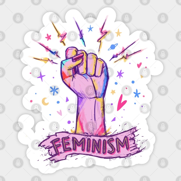 Feminism Sticker by Mako Design 